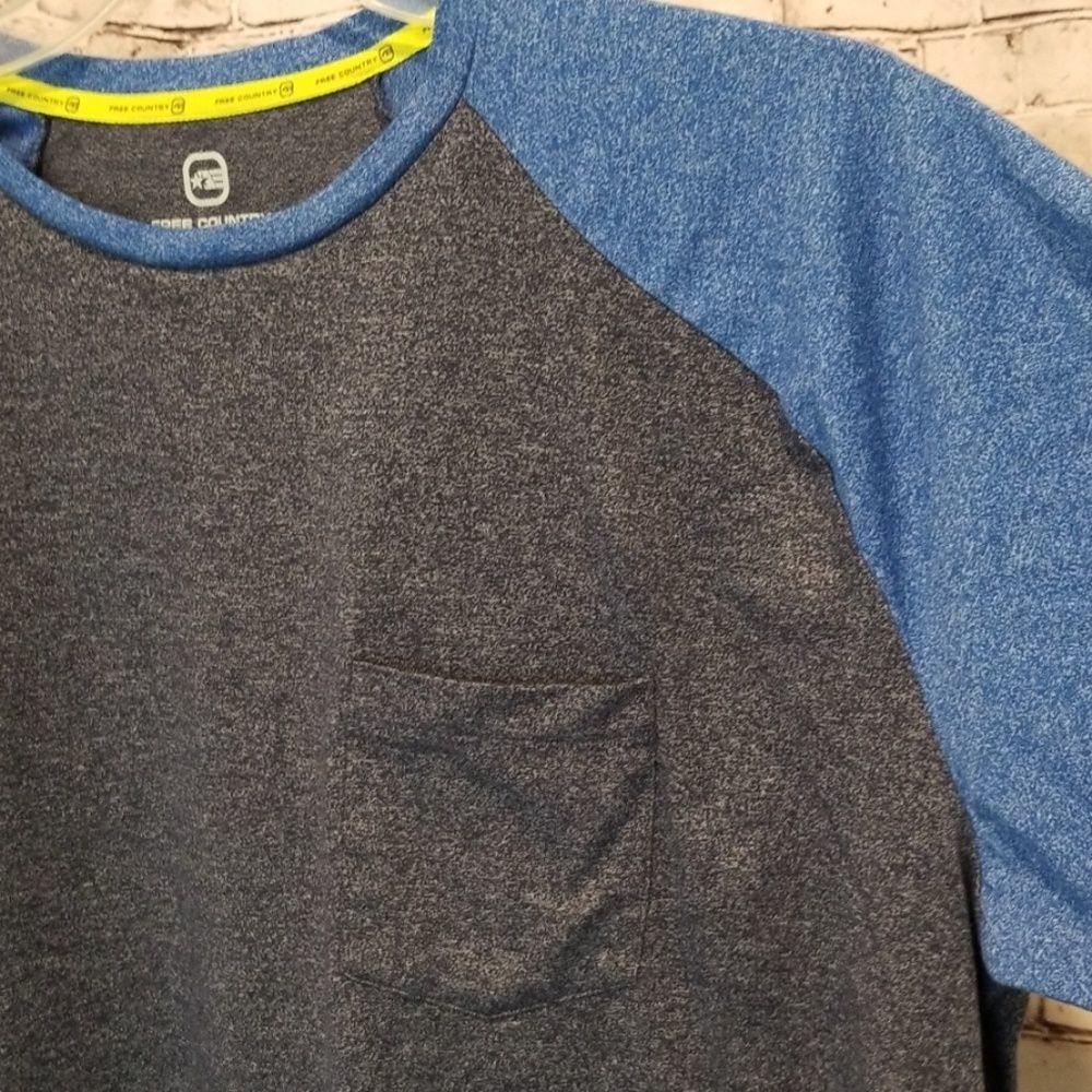 Free Country Mens T-shirt navy/blue - Picture 4 of 6
